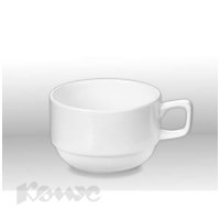 Чашка для кофе Wilmax белая, фарфоровая (220 мл)