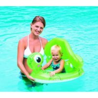 Надувные водные ходунки - Круг для плавания с сиденьем и тентом "Черепаха"