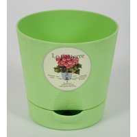 Горшок Le Parterre для цветов с поддоном 9.5 см зеленый