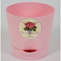 Горшок Le Parterre для цветов с поддоном 9.5 см розовый