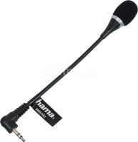 Микрофон Hama H-57152 для ноутбука гибкий кабель 17 см 3.5 мм Jack черный