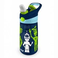Детская бутылка для воды Contigo Striker голубой (роботы), 420 мл
