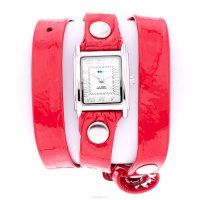    La Mer Collections "Simple Red Patent/Silver". LMSTPW1005