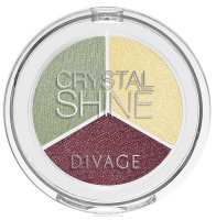 Divage Тени для век "Crystal Shine", 3 цвета, тон 05, 4 г