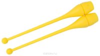 Булавы гимнастические Viking, 41 см, цвет: желтый, 2 шт
