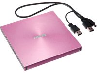 Оптический привод USB ASUS, Pink, SDRW-08U5S-U/ PINK/ G/ AS DVD R/ RW USB 2.0