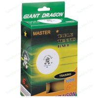 Мячи для настольного тенниса Giant Dragon Master 1 звезда 6 шт желтые 33131