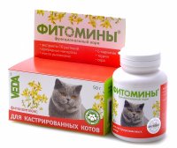 50 г Фитомины для Кастрированных котов, 100 таб.