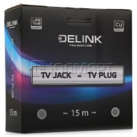   DeLink TV jack - TV plug 15 , Grey, 
