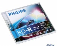  BD-R Philips 25 Gb, 4x, Jewel Case (1), (1/100)