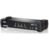 ATEN (CS1784A) 4-port USB DVI Dual Link KVMP Switch ( USB+ USB+Dual Link DVI+Audio+Mic