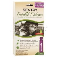 Капли от блох и клещей SENTRY Natural Defense для кошек и котят, 4 шт (2403 / 182.020)