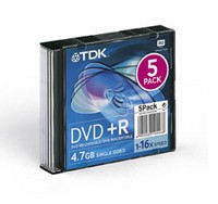  DVD-R TDK 16x 4.7Gb CakeBox 10  19415