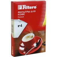 FILTERO №4/40 Фильтры для кофе, белый