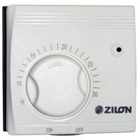 Термостат Zilon ZA-1 настенное, температура срабатывания 10-30?С, встроенный переключатель вкл/выкл,