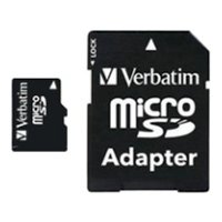   microSDHC 16Gb class4 +adapter Verbatim