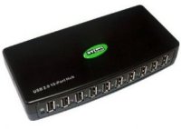 ST-Lab U-500  10 Ports (USB2.0), Black, P/a, Ret