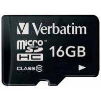   MicroSD 16Gb Verbatim (44010) Class 10 microSDHC