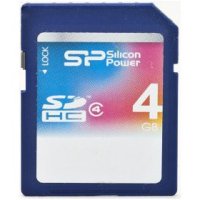   SD 4Gb Silicon Power (SP004GBSDH004V10) Class 4 SDHC