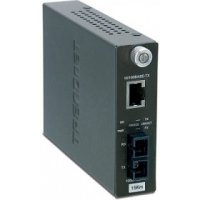  TRENDnet (TFC-110S15i) Intelligent 10/100Base-TX to 100Base-FX SC Fiber Converter (SM