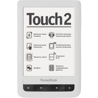   Pocketbook Touch 2 623 (White&Black)(6",mono,1024x758,4Gb,FB2/PDF/DJVU/EPUB/DOC/TC