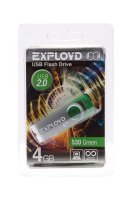  USB Flash Drive 4Gb - Exployd 530 Green EX004GB530-G