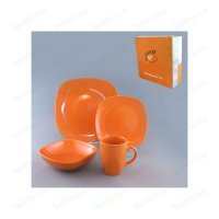 Столовый набор Besko оранжевый из 4-х предметов 555-041
