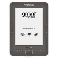   Gmini MagicBook Z6 Graphite,  6", E-Ink Pearl, 4Gb, microSD, 
