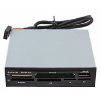 Aerocool (АТ-981)3.5" Internal USB2.0 CF/MD/MMC/SDHC/microSDHC/xD/MS(/Pro/Duo/M2) Card Reader/Writer