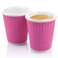 Набор чашек Les Artistes-Paris "Honeycomb", цвет: розовый, 180 мл, 2 шт