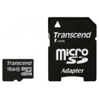   MicroSD 16Gb Transcend (TS16GUSDHC10) Class 10 microSDHC + Adapter