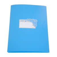 Папка TROPIC с внутренним карманом - уголком и вырубной застежкой, пластик 0.50 мм, ф.А 4., фиолетов