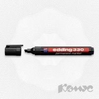 Маркер перманентный Edding E-330/1 черный 1-5 мм скошенный наконечник