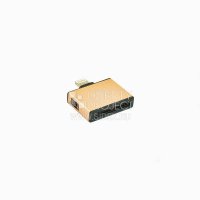 Переходник 3 в 1 (Apple 8-pin lightning - Apple 30-pin/micro USB/mini USB) (желтый)