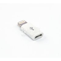 Переходник microUSB - Apple 8 pin-lightning белый