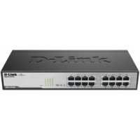  D-Link DES-1016D/F1A 16-Port 10/100BASE-TX Unmanaged Green ethernet Switch,