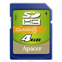 4Gb   microSDHC Apacer Class4