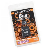   MicroSDHC 8GB QUMO Class 6 + adp [QM8GMICSDHC6]