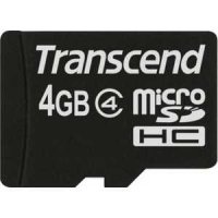   Transcend TS4GUSDC4 microSDHC, 4 , Class 4