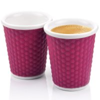 Набор чашек Les Artistes-Paris "Honeycomb", цвет: фиолетовый, 180 мл, 2 шт