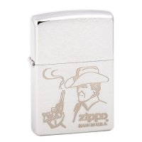  ZIPPO Cowboy Brushed Chrome,,-..,.,,36  56  12 