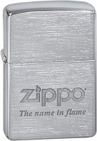  ZIPPO Name in flame,    Brushed Chrome, , , 36  12x56 