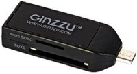  MicroUSB OTG Ginzzu "GR-584UB", USB/SDXC/microSDXC,  (ret) [119045]