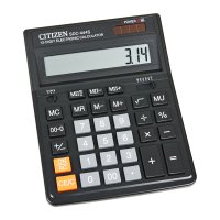 Калькулятор бухгалтерский Citizen SDC-444S черный 12-разрядный 2-е питание, MII, MU, A0234F, 00-)0,S