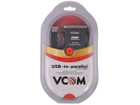 Кабель-адаптер USB 2.0 AM-LPT 1.8 м VCOM Telecom прямое подключение к LPT порту принтера VUS7052