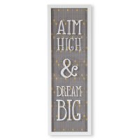  Aim high & dream big