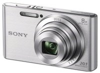  Sony Cyber-shot DSC-W830 silver 20.4Mpix Zoom8x 2.7" 720p 27Mb SDHC MS Pro Duo Super HAD