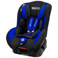 Автокресло детское Sparco F500K от 0 до 18 кг (0+/1) черный/голубой