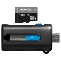   ADATA Premier (AUSDH16GUICL10-ROTGMBK) microSDHC Memory Card 16Gb UHS-I U1+ microSD--)O