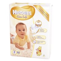  Huggies Elite Soft 3 (5-9 ) 80 .